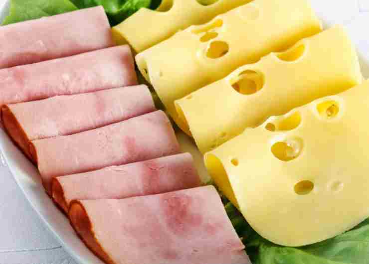 Prosciutto cotto e formaggio