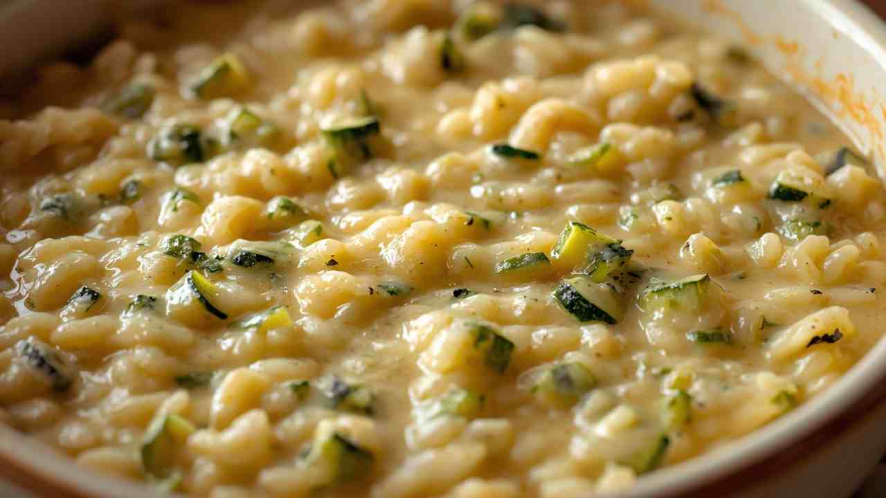 Risotto zucchine scamorza