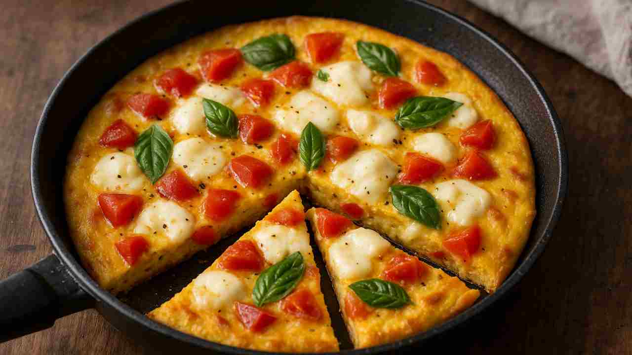 frittata margherita in padella