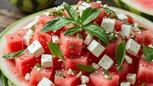 insalata anguria e feta