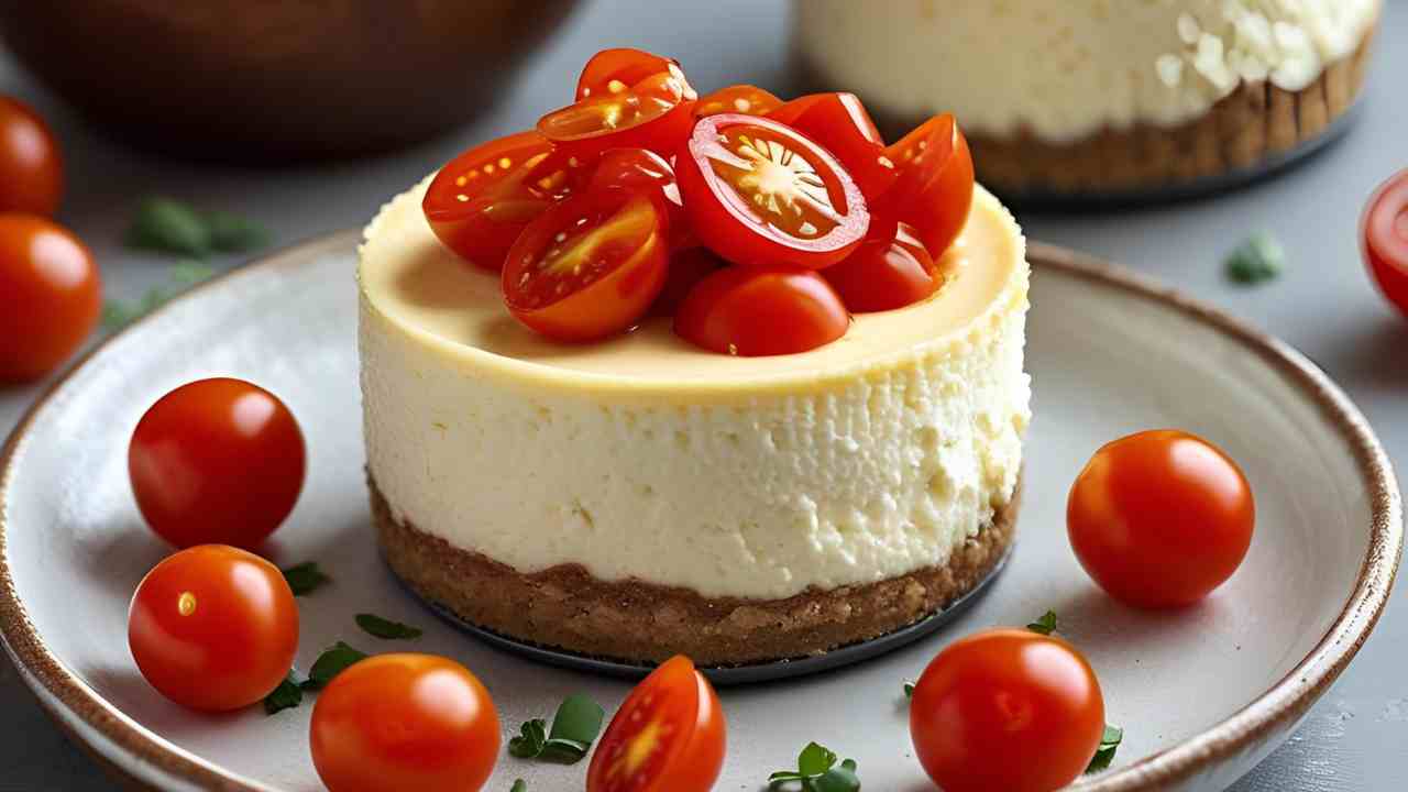 mini cheesecake con I pomdorini 