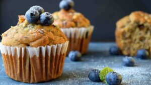 muffin integrali frutti di bosco