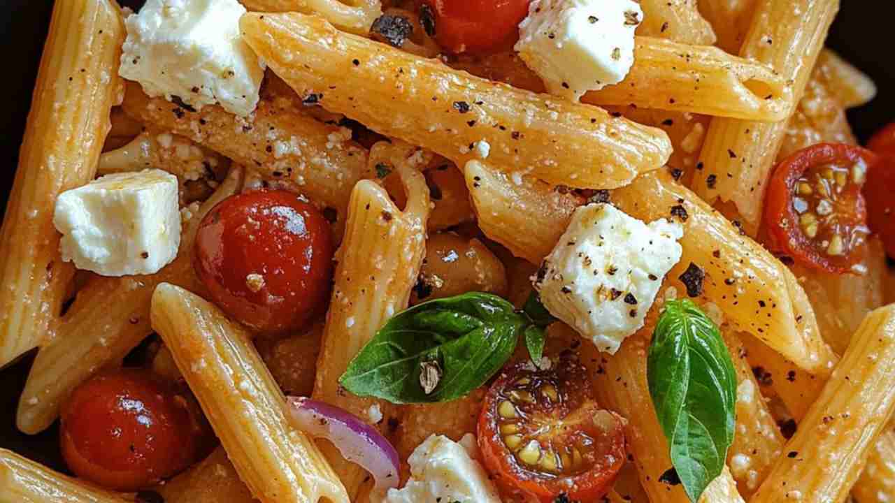 pasta con feta