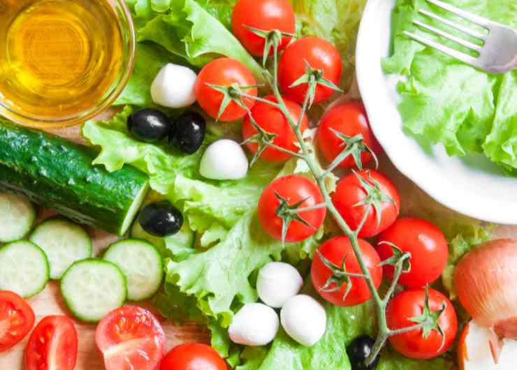 ingredienti verdure mozzarelline