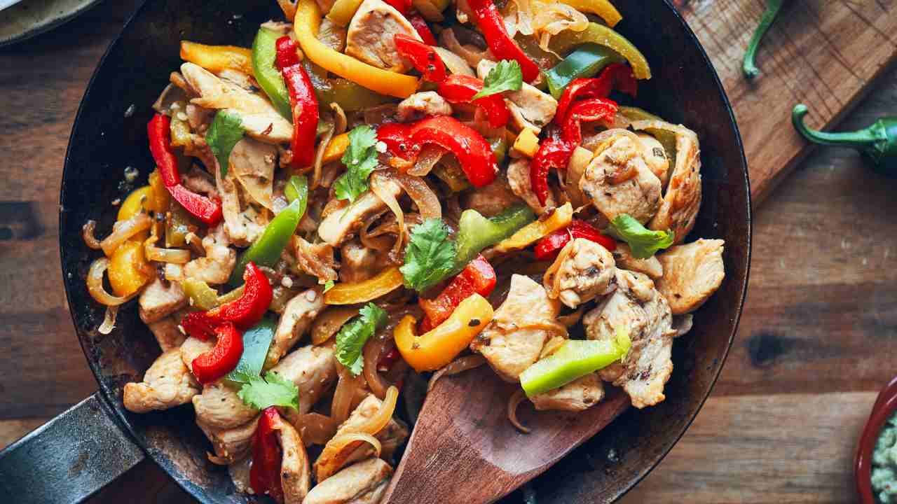 pollo con i peperoni