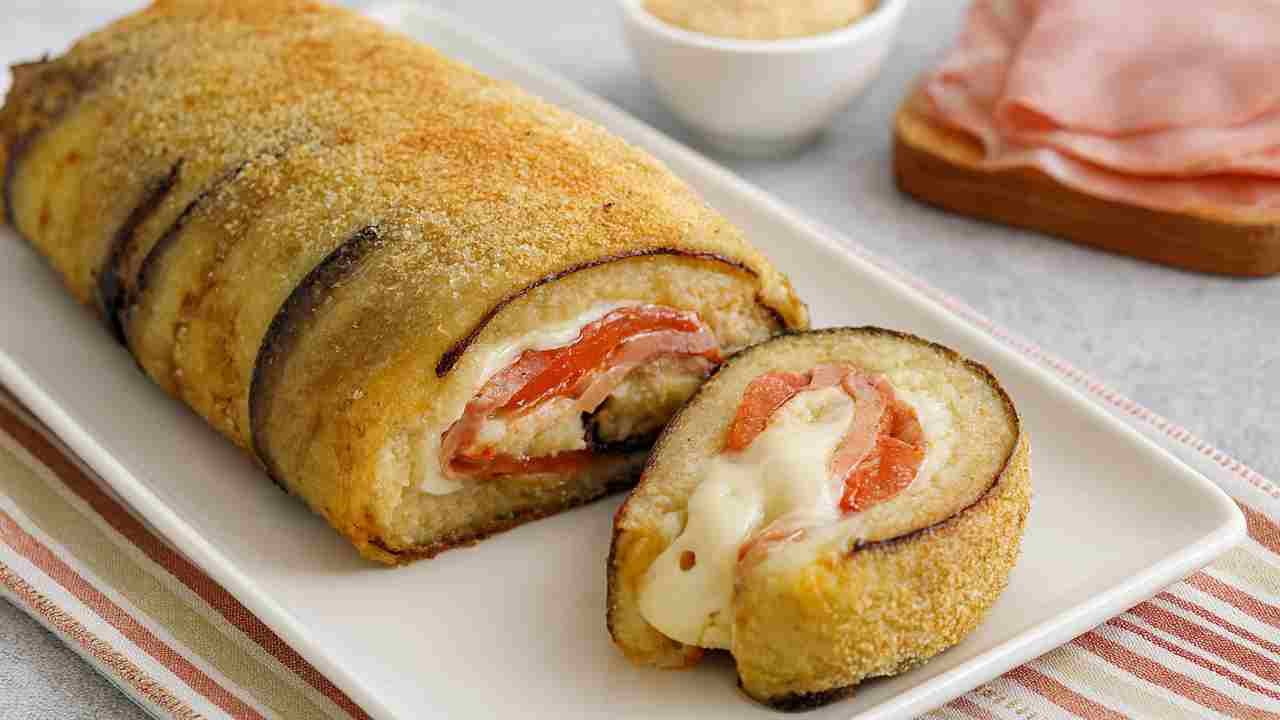rotolo melanzane farcito
