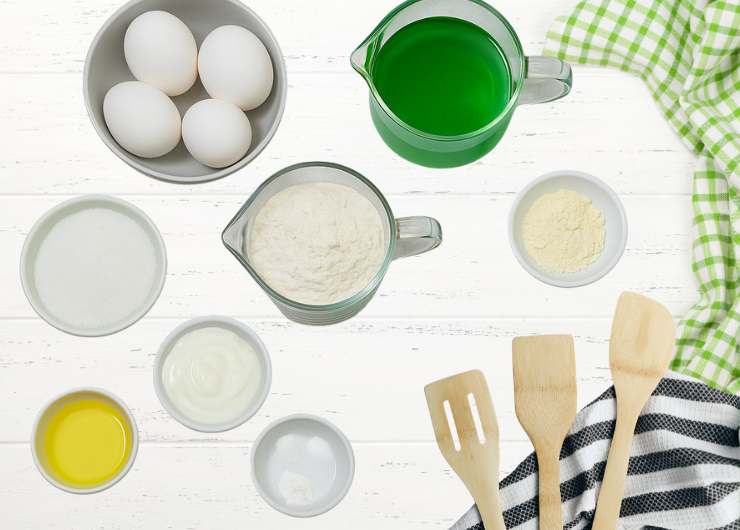 ingredienti per preparare la torta alla menta