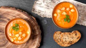 zuppa ceci e zucca