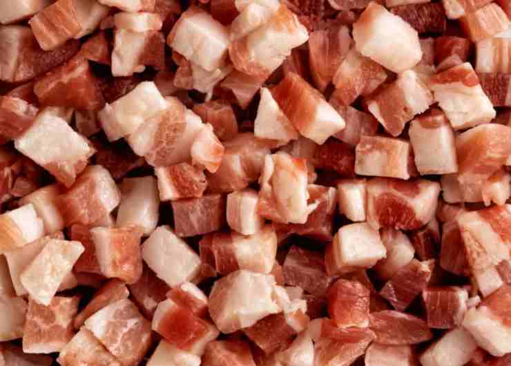 Cubetti di pancetta