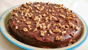 Torta noci e cioccolato