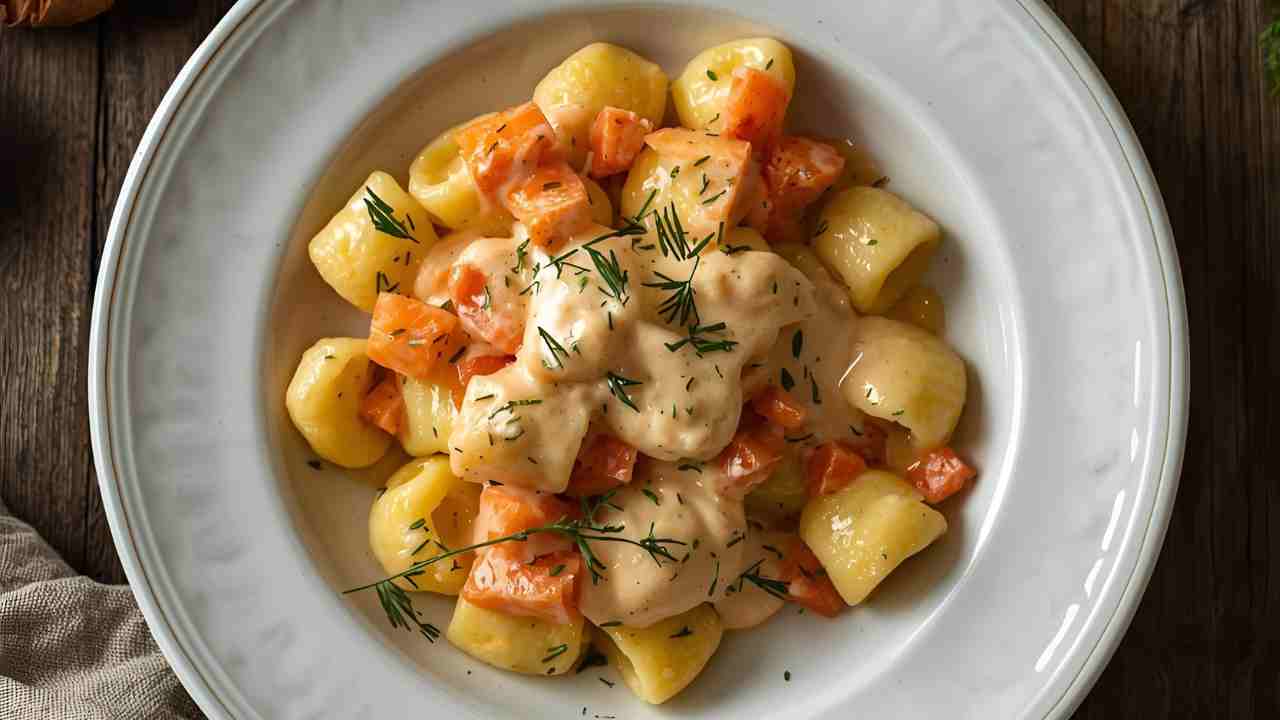 gnocchi al salmone