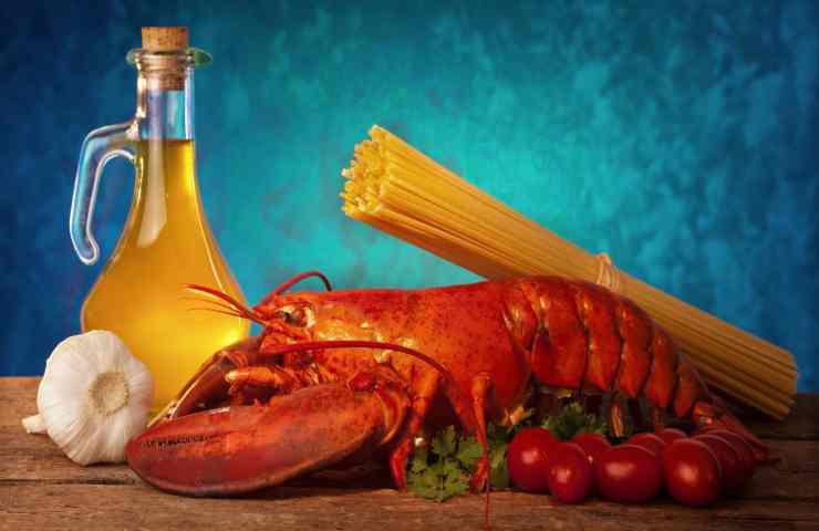 ingredienti per le linguine all'astice