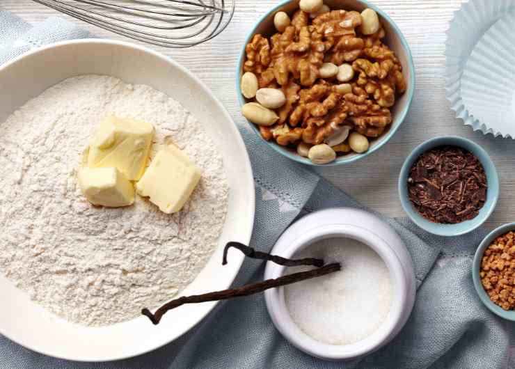 ingredienti torta alle noci