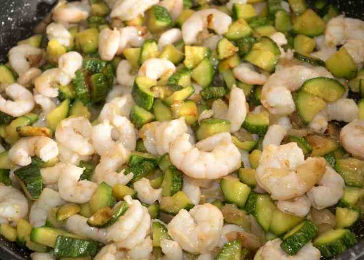 pasta zucchine e gamberoni