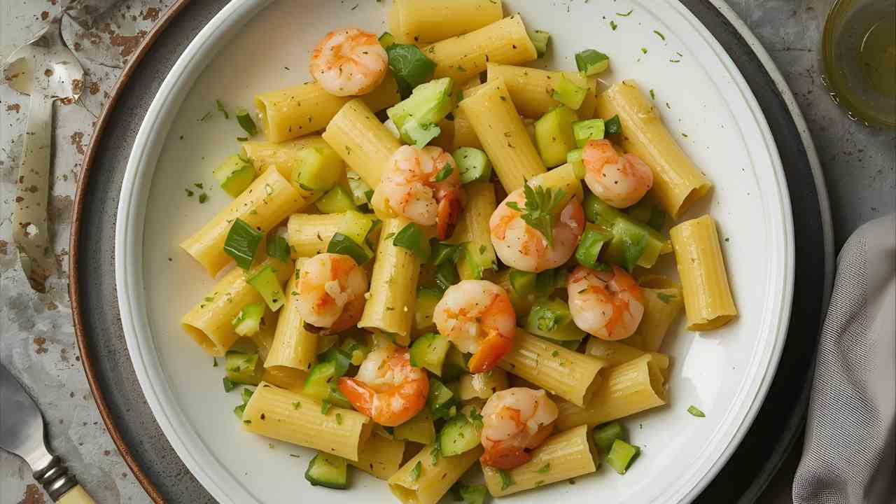 pasta zucchine e gamberoni