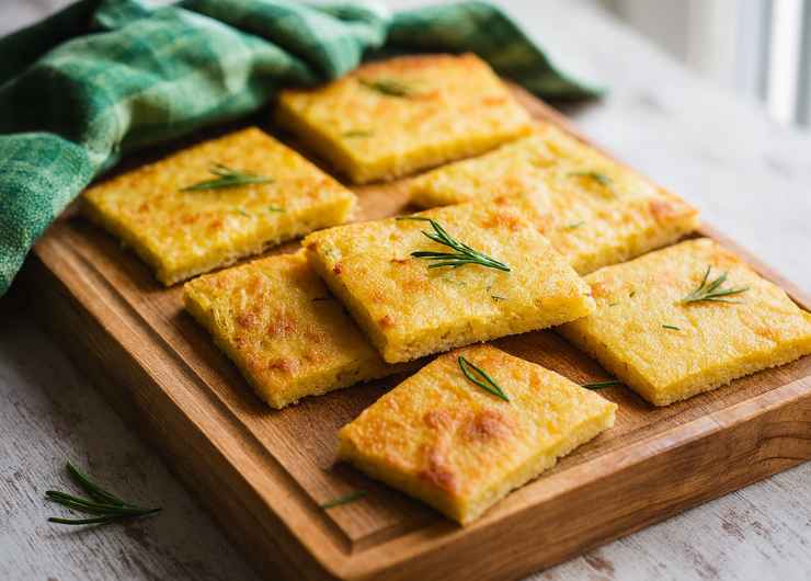 schiacciata di patate tagliata