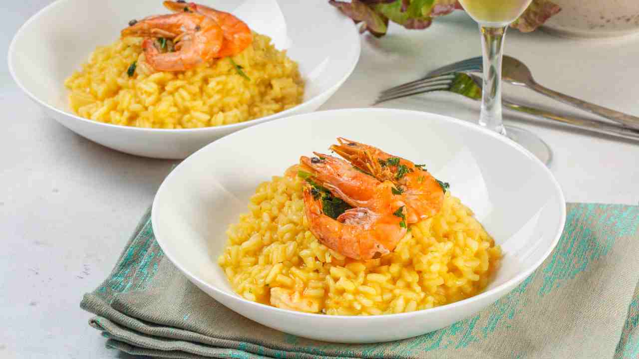 risotto gamberi zafferano