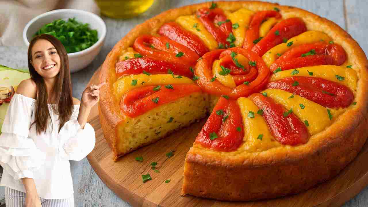 torta salata peperoni donna indica